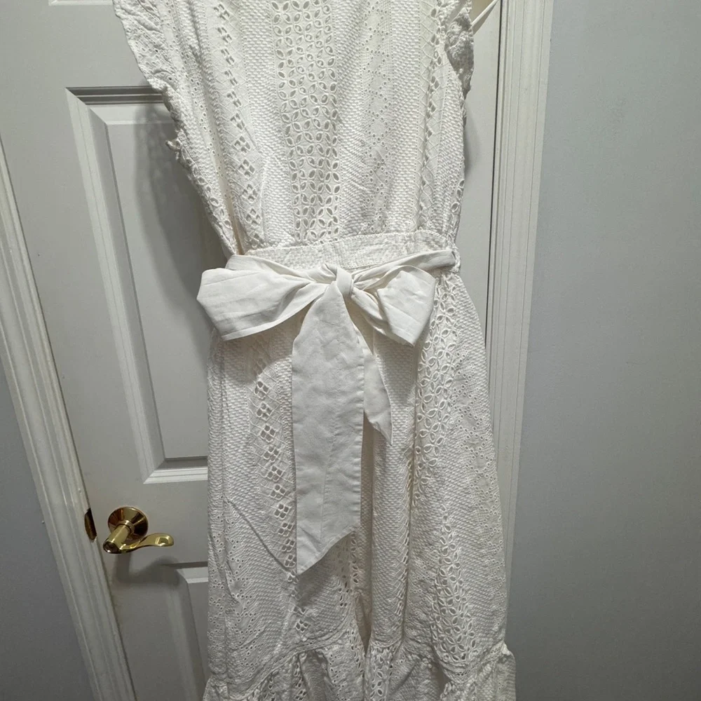 J.crew size 4 eyelet wrap dress